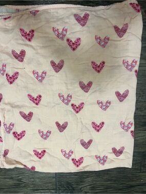 Matilda Jane Pink Heart Print swaddle blanket